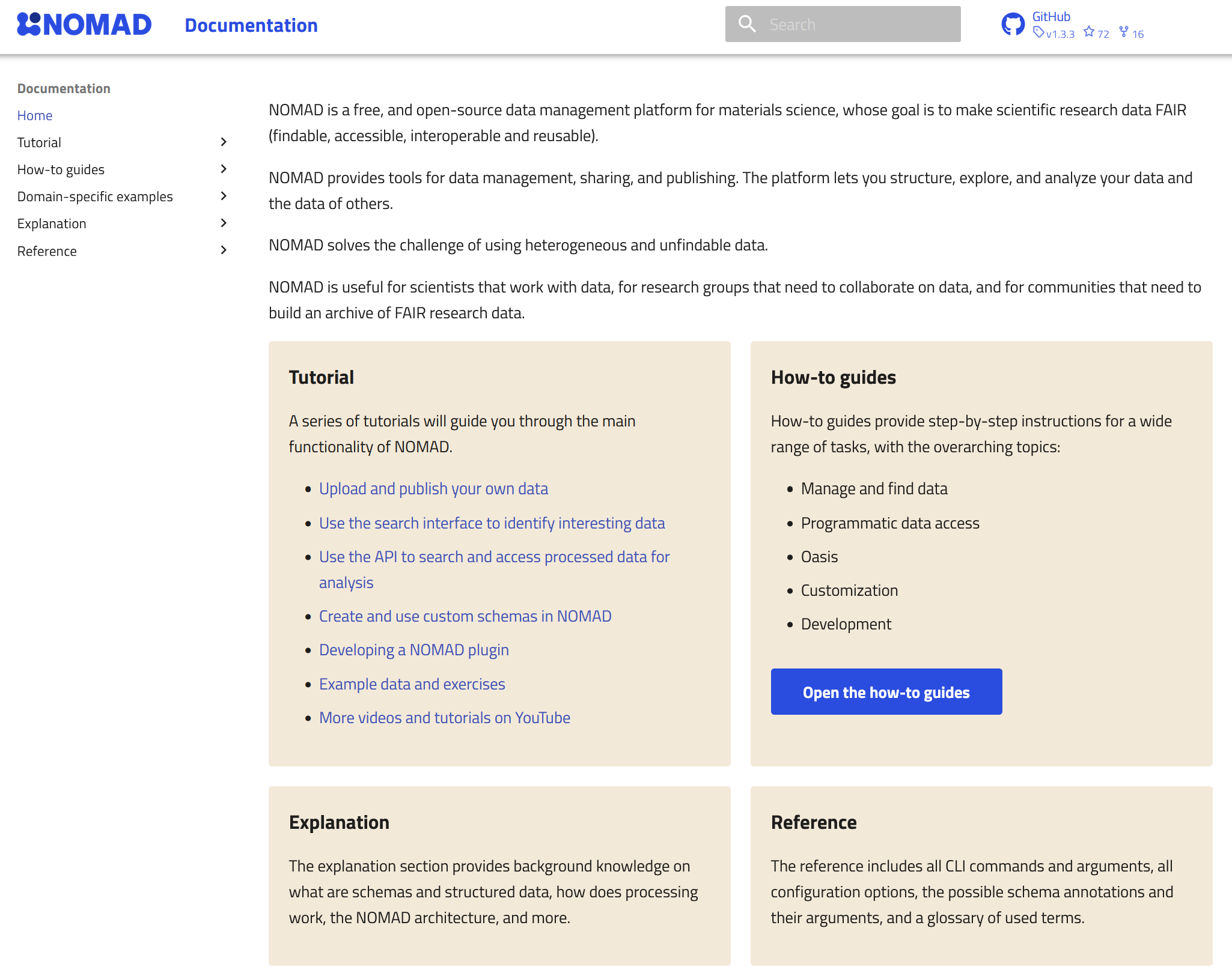 NOMAD Documentation